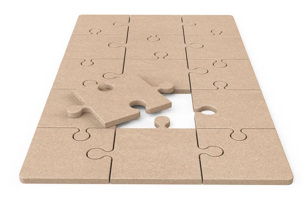 Cartón Zigsaw Puzzle — Foto de Stock