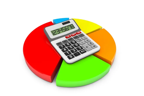 Concepto de negocio. Calculadora y carta de colores —  Fotos de Stock