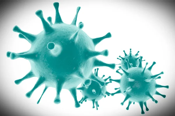 Skrajny zbliżenie wirusów — Zdjęcie stockowe