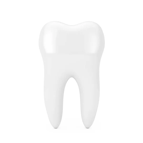 Salute Dentale Igiene Concetto Dente Bianco Sfondo Bianco Rendering — Foto Stock
