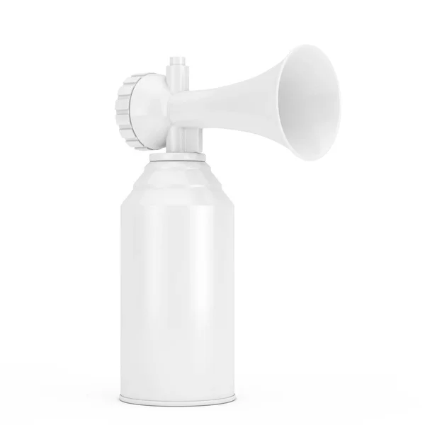 Air Horn Free Space Your Design Clay Style White Background — Stockfoto
