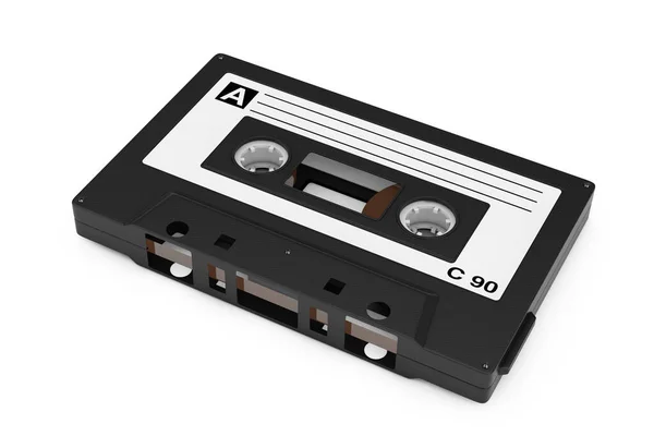 Old Vintage Audio Cassette Tape White Background Rendering — Stock Photo, Image