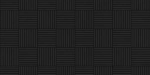 Black Acoustic Foam Panel Background Texture extreme closeup. 3d Rendering