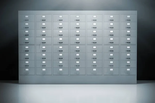 Cofre Caixas Dentro Bank Vault Room Extremo Closeup Renderização — Fotografia de Stock