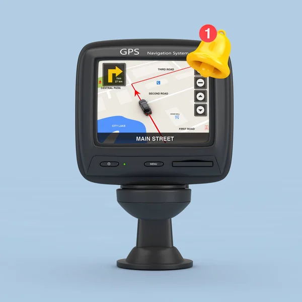 Système Navigation Positionnement Mondial Appareil Gps Avec Navigation Carte Ville — Photo