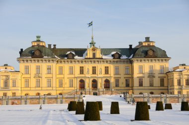 Drottningholms slott (royal palace) outside of Stockholm, Sweden clipart