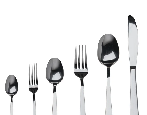 Fork ,knife and spoon on a white background — Stock Image Fork ,knife and spoon on a white background Royalty Free Stock Photos