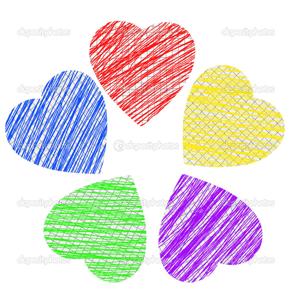 drawing of heart on graph paper notebook stock photo pukach2012