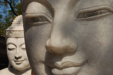 Buda heykeli stonecutters sokak üzerinde