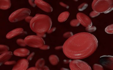 3D, lösemiden dolayı çok fazla beyaz kan hücresinin tıbbi olarak doğru bir gösterimi.