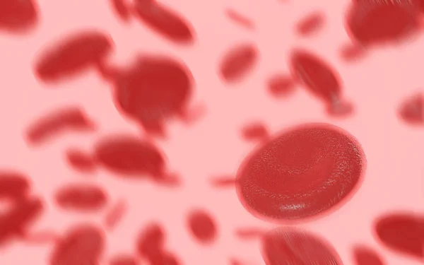 Renderizado Ilustração Medicamente Precisa Muitos Glóbulos Brancos Devido Leucemia — Fotografia de Stock