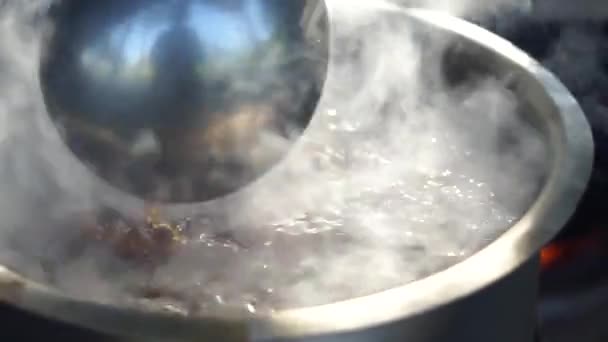 China Característica Deliciosa Carne Asada Cocine Fuego Lento Sabor Delicioso — Vídeo de stock