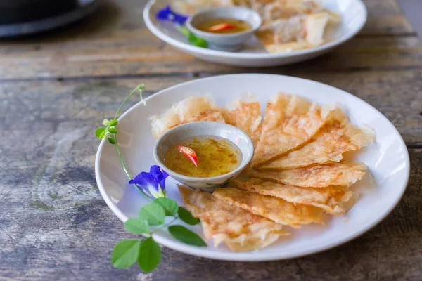 Crispy Shrimp and Pork Pancakes. The menu of appetizers that many people like