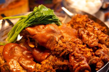 Pişmiş Domuz Bacağı Pirinç Bacağı, Tayland yemeği 