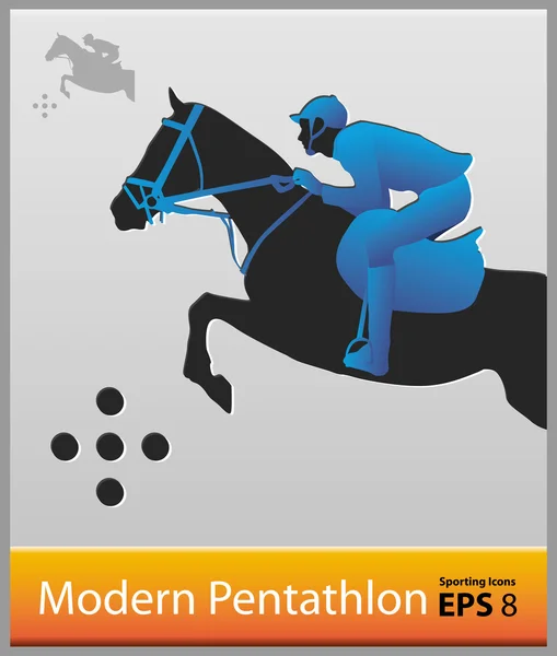 Pentathlon moderne — Image vectorielle