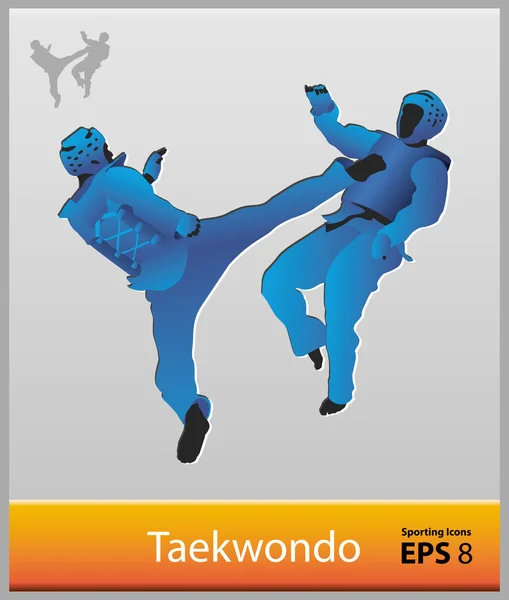 Taekwondo — Image vectorielle