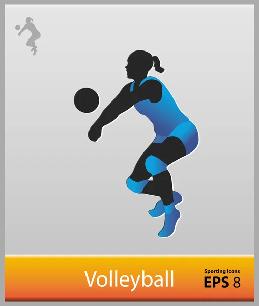 Pallavolo — Vettoriale Stock