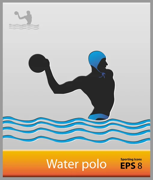 Waterpolo — Stockvector