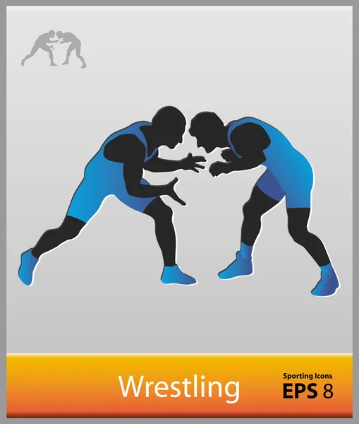 Wrestling — Stock Vector