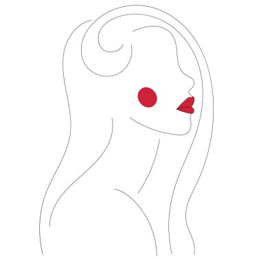 kız çizimi, çizim, vektör