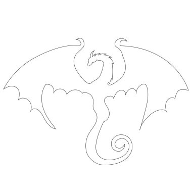 ejderha aralıksız bir çizgi çiziyor