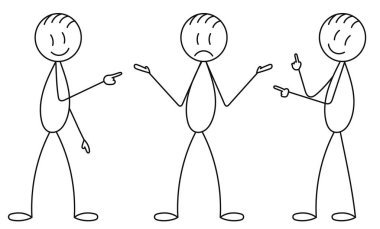 Çubuk şekil, insan vektör gösterir