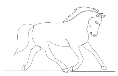 At beyaz arkaplanda bir çizgi çizer