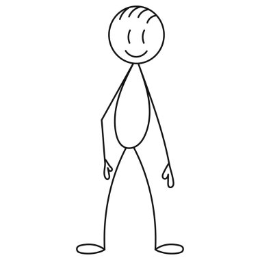 insan figürü karalama çizimi, vektör