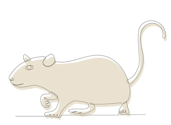 白色鼠标 图片草图 — 图库矢量图片