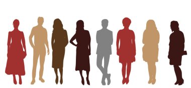 Siluet kalabalığı insanları izole ediyor.