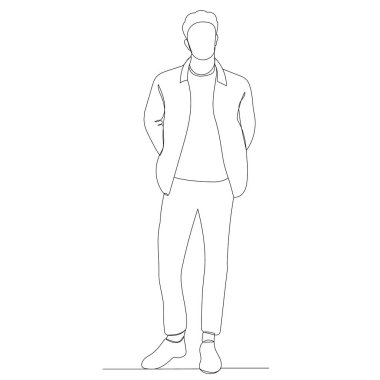 Adamım, adamım, tek bir çizgiyle çiziyorum.