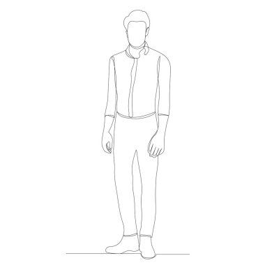 Adam, adam, aralıksız çizim, çizim