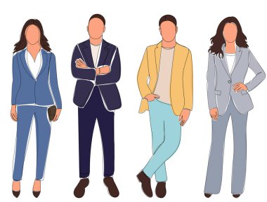 people silhouette on white background, vector