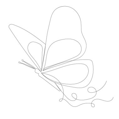 Uçan kelebek durmaksızın çiziyor.