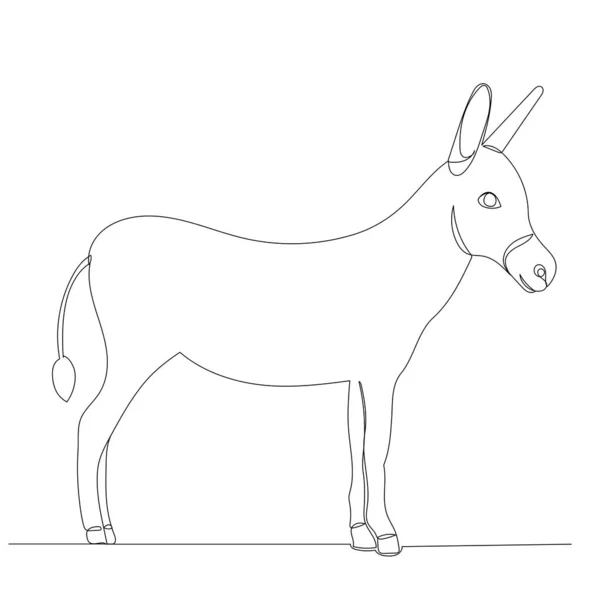 驴单线绘图 — 图库矢量图片