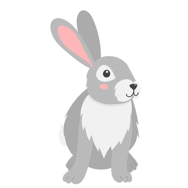 兔子卡通平面设计 — 图库矢量图片