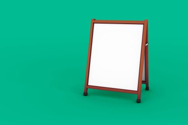 Sandviç standı. Dükkanınızın, restoranınızın, vs. reklamları için 3D maket..