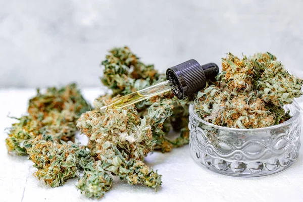 Cannabis Cbd Olajkender Termékek Cannabis Olaj Cbd Olaj Cannabis Kivonat — Stock Fotó