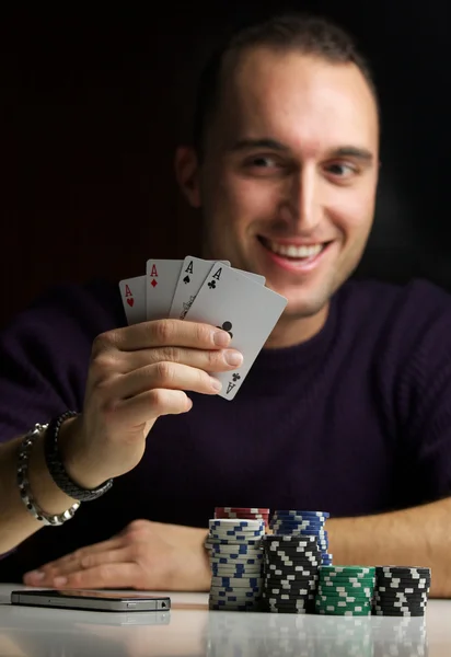 Pokerspieler — Stockfoto