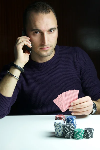 Joueur de poker — Photo