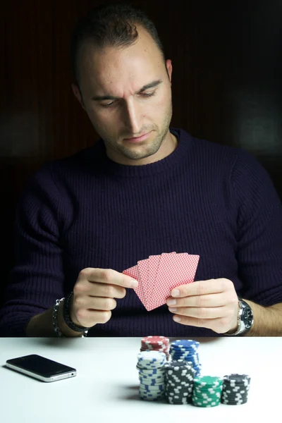Hráč pokeru — Stock fotografie