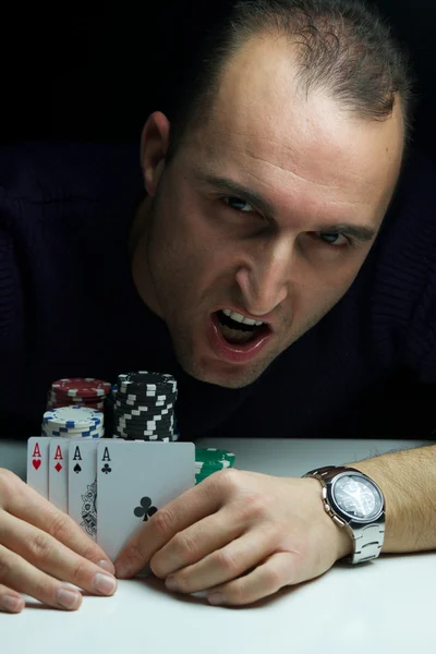 Poker player — Stock Photo, Image