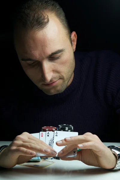 Joueur de poker — Photo