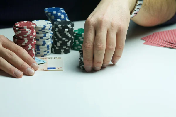 Pokerspelare — Stockfoto