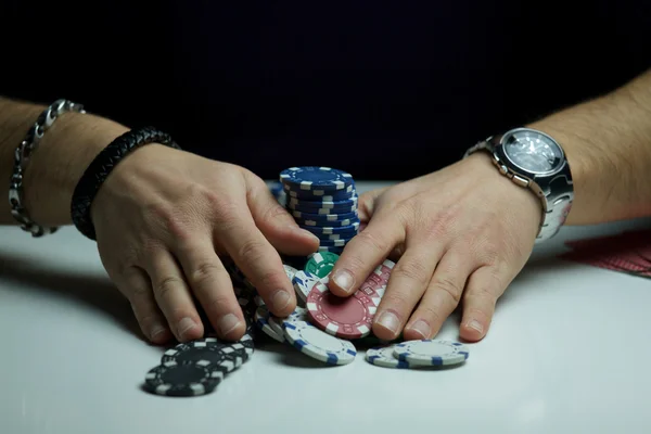 Poker player — Stock Photo, Image