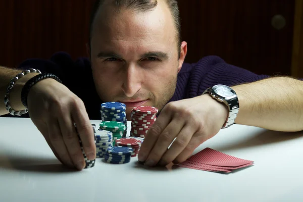 Joueur de poker — Photo