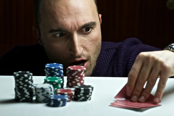 Joueur de poker — Photo