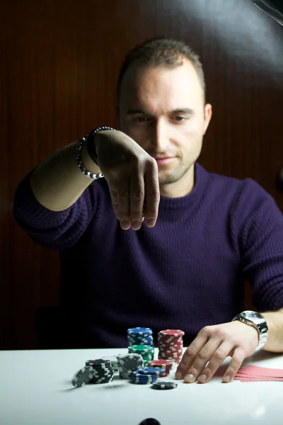 Pokerspieler — Stockfoto