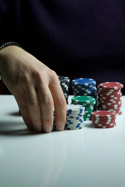 Giocatore di poker — Foto Stock