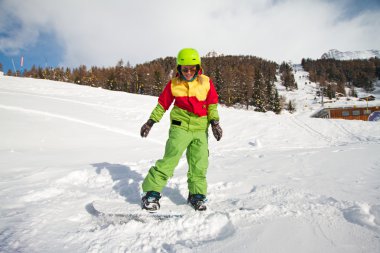 Bayan snowboarder